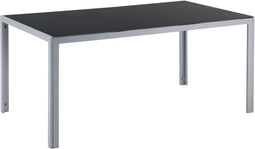 Beliani CATANIA - Tuintafel - Zwart - Aluminium