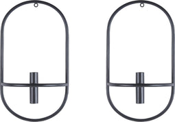 Beliani CAVIANA - Kandelaar - Zwart - Metaal