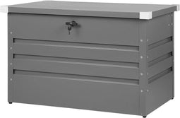 Beliani CEBROSA - Kussenbox - Grijs - Staal