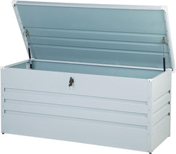 Beliani CEBROSA - Kussenbox - Grijs - Staal