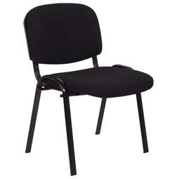 Beliani CENTRALIA - Set van 4 stoelen - Zwart - Polyester