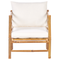 Beliani CERRETO - Loungeset 5-zits met fauteuil - Wit - Bamboehout