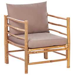 Beliani CERRETO - Loungeset 5-zits - Taupe - Bamboe