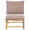 Beliani CERRETO - Loungeset 5-zits - Taupe - Bamboe