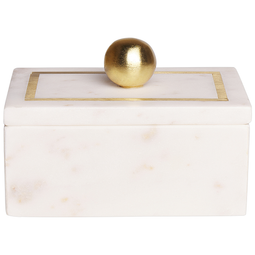 Beliani CHALANDRI - Sieradendoos - Wit - Marmer