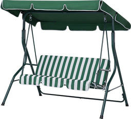 Beliani CHAPLIN - Schommelbank - Groen - Staal