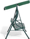 Beliani CHAPLIN - Schommelbank - Groen - Staal