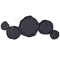 Beliani CHARNY - Wandspiegel - Goud/Zwart - 109 x 44 cm - Metaal