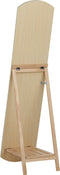 Beliani CHERBOURG - Staande spiegel - Lichte houtkleur - Dennenhout
