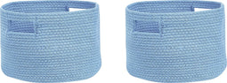Beliani CHINIOT - Mand set van 2 - Blauw - Katoen