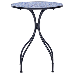 Beliani CIGLIANO - Tuintafel - Zwart - Metaal