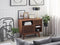 Beliani CLEVELAND - Sideboard - Donkere houtkleur - MDF