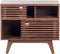 Beliani CLEVELAND - Sideboard - Donkere houtkleur - MDF