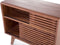 Beliani CLEVELAND - Sideboard - Donkere houtkleur - MDF