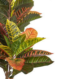 Beliani CODIAEUM - Kunstplant - Groen - 140 cm - Synthetisch materiaal