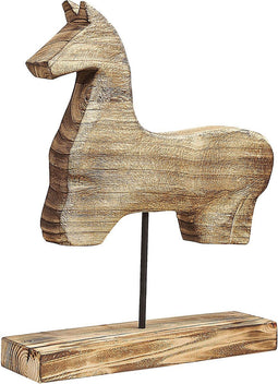 Beliani COLIMA - Decofiguur - Lichte houtkleur - Paulowniahout