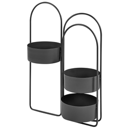 Beliani COLUTENA - Bloempot - Zwart - Metaal