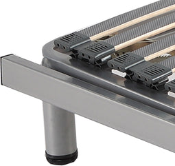 Beliani COMFORT - Verstelbare lattenbodem - Zilver - Staal