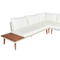 Beliani CORATO - Loungeset voor 5 - Wit - Acaciahout