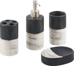 Beliani CORO - Badkamerset - Zwart - Dolomiet