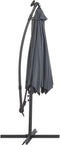 Beliani CORVAL - Led Parasol - Grijs - Kunststof