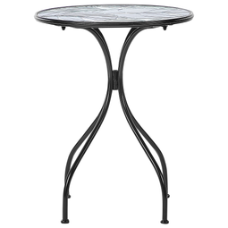 Beliani COZZANA - Tuintafel - Zwart - Metaal