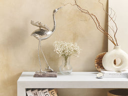 Beliani CRANE - Decofiguur - Zilver - Kunststof