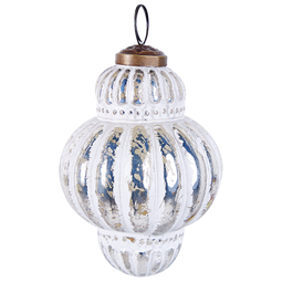 Beliani CREMEUX - Kerstballen set van 6 - Zilver - Glas