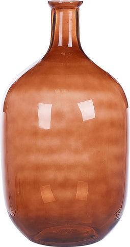Beliani DALCHINI - Bloemenvaas - Bruin - Glas