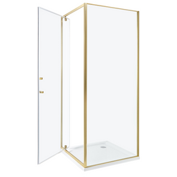 Beliani DARLI - Douchecabine - Goud - 70 x 70 x 185 cm - Veiligheidsglas