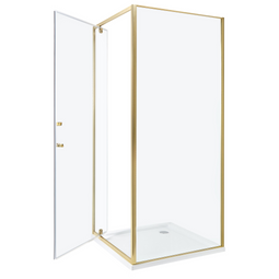 Beliani DARLI - Douchecabine - Goud - 80 x 80 x 185 cm - Veiligheidsglas