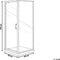 Beliani DARLI - Douchecabine - Transparant - Veiligheidsglas