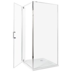 Beliani DARLI - Douchecabine - Zilver - 90 x 90 x 185 cm - Veiligheidsglas
