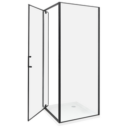 Beliani DARLI - Douchecabine - Zwart - 70 x 70 x 185 cm - Veiligheidsglas