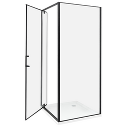 Beliani DARLI - Douchecabine - Zwart - 80 x 80 x 185 cm - Veiligheidsglas