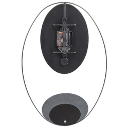 Beliani DAROCA - Wandklok - Zwart - Synthetisch materiaal