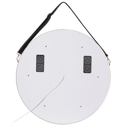 Beliani DAROIS - Badkamerspiegel met LED - Goud - Aluminium