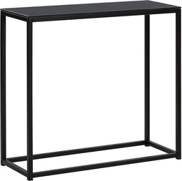 Beliani DELANO - Consoletafel - Zwart - Veiligheidsglas