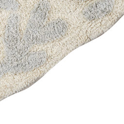 Beliani DERIK - Badmat - Grijs - 60 x 90 cm - Katoen