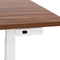 Beliani DESTIN III - Elektrisch bureau - Donkerhout/Wit - 160 cm - MDF