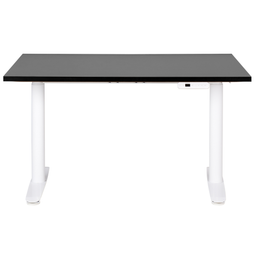 Beliani DESTIN IV - Elektrisch bureau - Zwart/Wit - 120 cm - Spaanplaat