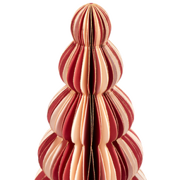 Beliani DHAULAGIRI - Kerstfiguren set van 3 - Beige/Rood - Papier