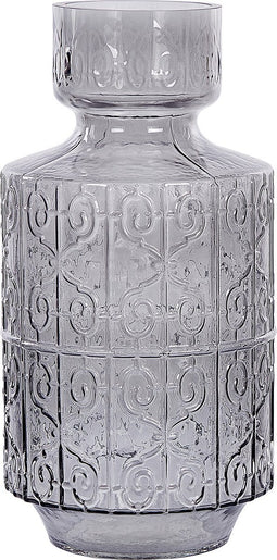 Beliani DIKELLA - Decoratieve vaas - Grijs - Glas
