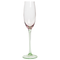 Beliani DIOPSIDE - Champagne glazen set van 4 - Roze/Groen - Glas