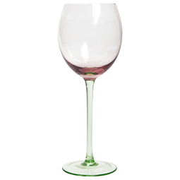 Beliani DIOPSIDE - Wijnglazen set van 4 - Roze/Groen - Glas