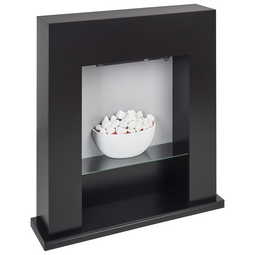 Beliani DJURAB - Elektrische haard - Zwart - MDF