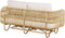 Beliani DOLCEDO / LIMNI - Loungeset voor 5 - Beige - Rotan