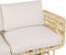 Beliani DOLCEDO / LIMNI - Loungeset voor 5 - Beige - Rotan