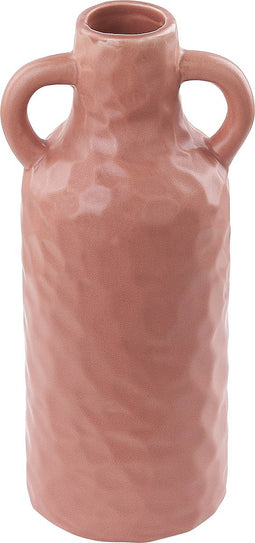 Beliani DRAMA - Bloemenvaas - Roze - Porselein