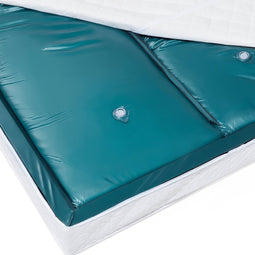 Beliani DUAL VOLL - Waterbedmatras - Blauw - Vinyl